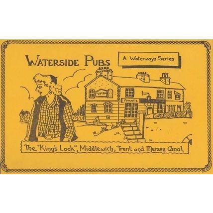 The Kings Lock Middlewich Trent Ansells Lancashire Pub Limited Edn 100 Postcard