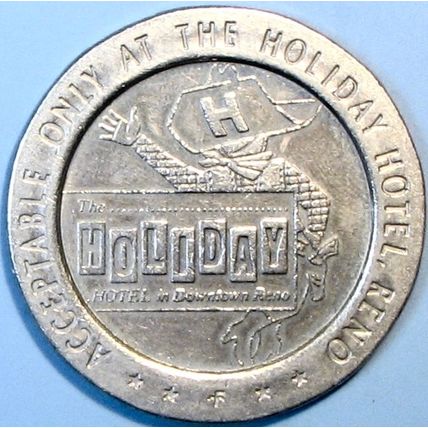 Holiday. $1 Casino Token. Reno, NV. 1967. U26.