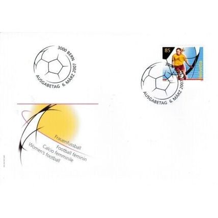 Switzerland 2007 Womens Football FDC Bern Special Cancel Unaddressed VGC