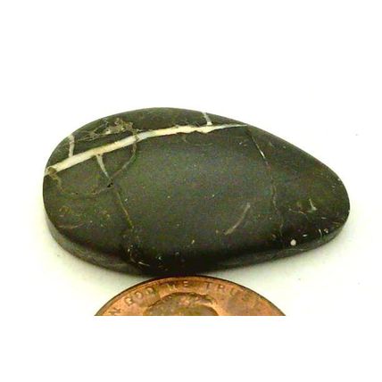 Black Septarian Freeform Gemstone Cabochon 293