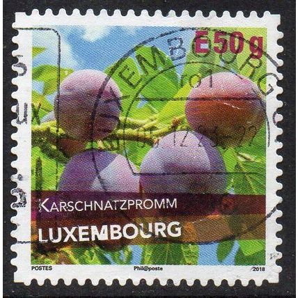 Luxembourg 2018 Plum Varieties of Luxembourg - Karschnatzpromm E50g Used