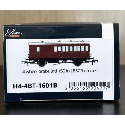 Hattons H4-4BT-1601B Genesis 4 Wheel Brake 3rd LBSCR Umber - BNIB