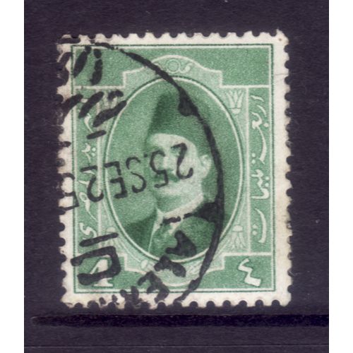 EGYPT 1923 SG 114 4M GREEN FINE USED #3