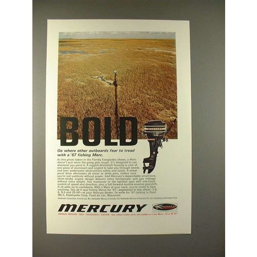1967 Mercury Outboard Motor Ad - Bold