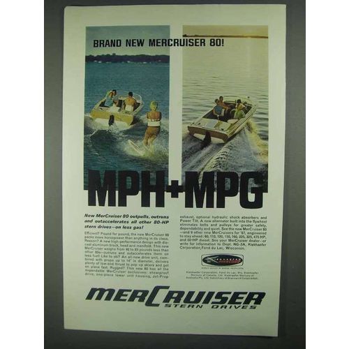 1967 Mercury MerCruiser 80 Stern Drive Ad