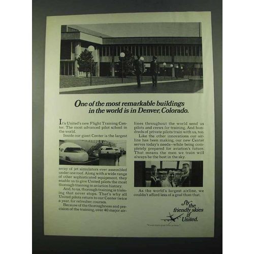1969 United Air Lines Ad - Most Remarkable Buildings