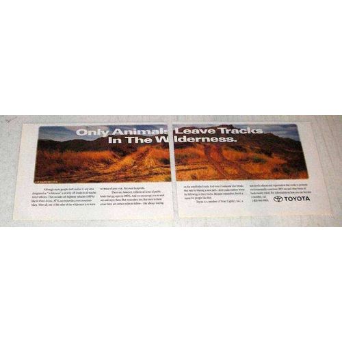 1992 Toyota Motors Ad - Only Animals Leave Tracks