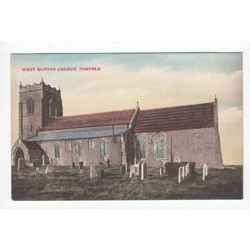 Holy Trinity Church West Runton Postcard Norfolk Publisher Battson