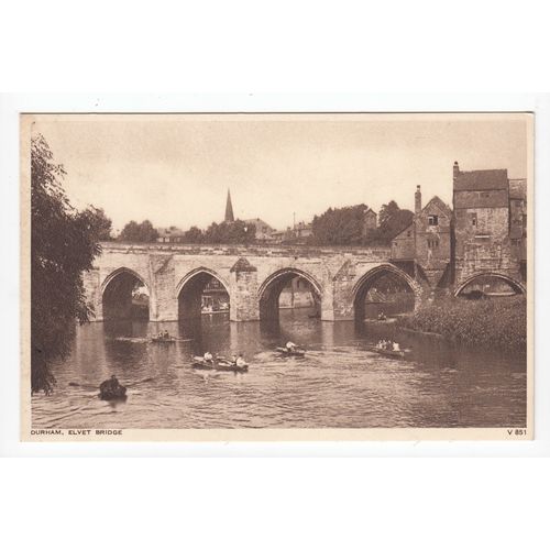 Elvet Bridge Durham Postcard V851