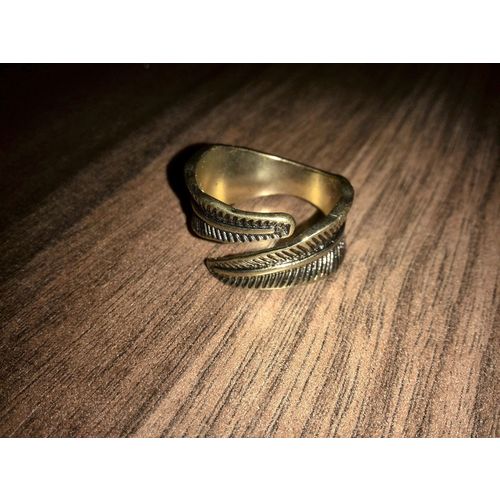 Brand New Unisex Gold Colour Leaf Wrap Ring 19mm (Medium/Large)