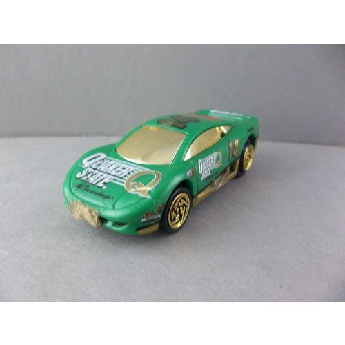 Hot Wheels 1996 Quaker State Racing #14 Green Racecar