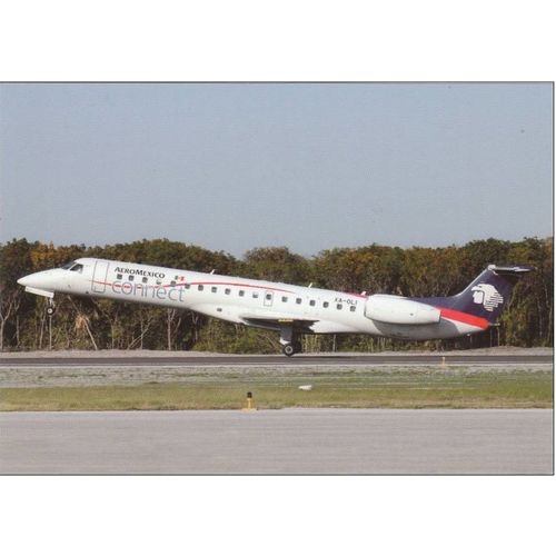 Aeromexico Connect Embraer ERJ 145 ER Aircraft Civil Aviation Postcard (A22956)