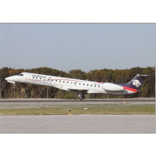 Aeromexico Connect Embraer ERJ 145 ER Aircraft Civil Aviation Postcard (A22956)