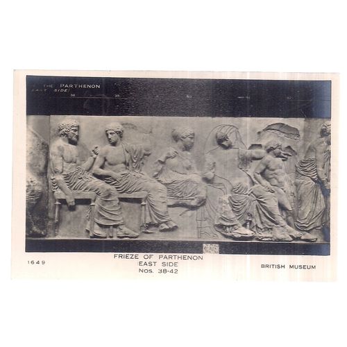 FRIEZE OF PARTHENON, EAST SIDE, 38-42, BRITISH MUSEUM unused vintage postcard =