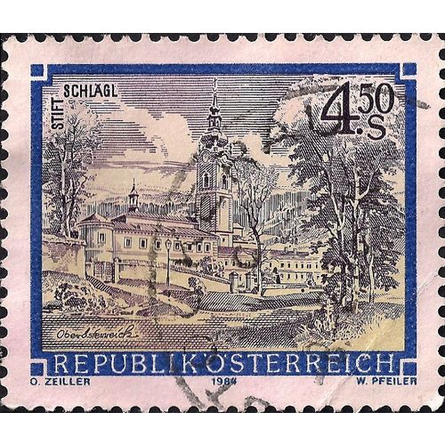 AUSTRIA, Stift Schlagl, blue 1984, 4.5 schilling