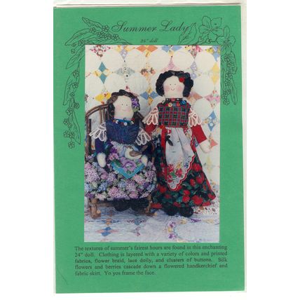 Doll Pattern Summer Lady 24 inch Mary's Pattern Fabric Sewing
