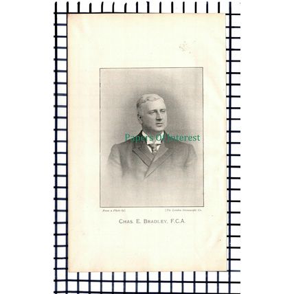 (6568) Charles E Bradley Scarborough - 1901 Article
