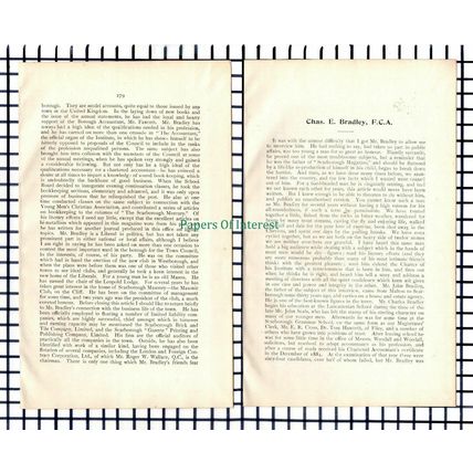 (6568) Charles E Bradley Scarborough - 1901 Article