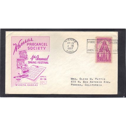 Event 4th Annual Festival 1087 3c Polio (Unkn Cachet-Typed/A) CV41466