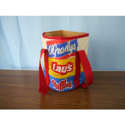 O'Gradys, Lays, Ruffles, Potato Chip Advertising Cooler Bag Beach 80s Vintage