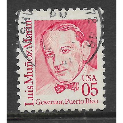 USA 1990 GREAT AMERICANS 5c RED LUIS MUNOZ MARIN SG 2435 FINE USED