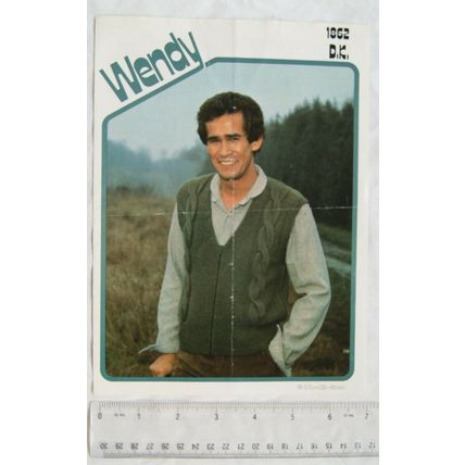 Vintage: Wendy 1862 man's waistcoat, DK, 36-46 inch, 91-117 cm