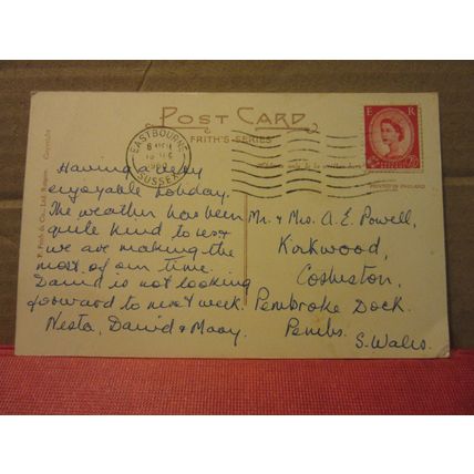 THE CLERGY HOUSE, ALFRISTON, SUSSEX. used postcard by F Frith 1960 pm =