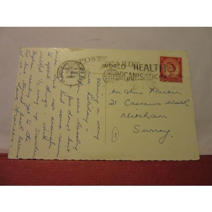 SYCHNANT PASS, NORTH WALES used vintage postcard 1962? pm /
