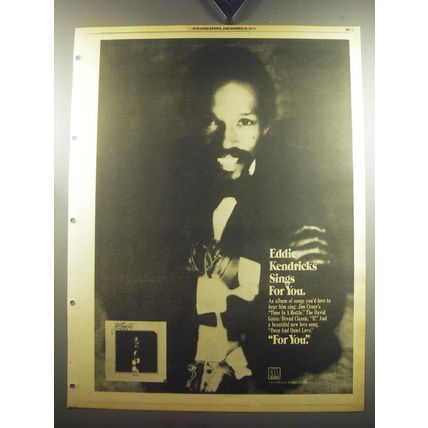 1974 Eddie Kendricks For You Album Ad - Eddie Kendricks Sings For you