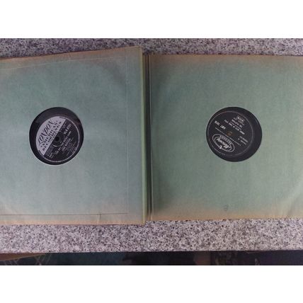 Vintage HIS MASTER'S VOICE 10" 78 Album Book Folder including 24 x 78RPM Records
