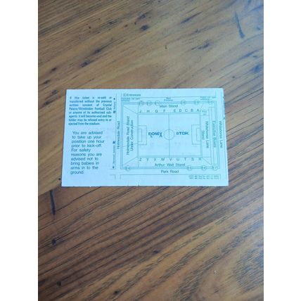 1995 FA Cup Quarter Final Programme & Ticket – Crystal Palace vs Wolves
