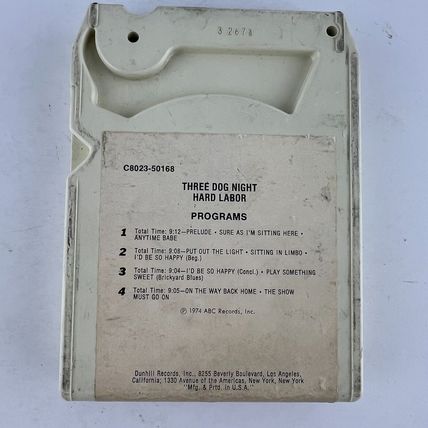 Three Dog Night – Hard Labor 8-Track Tape C8023-50168