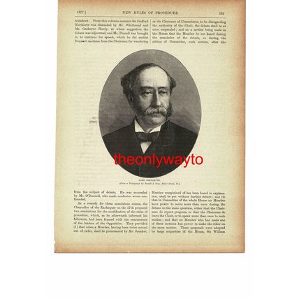 Henry Herbert, 4th Earl Carnarvon, Politician, Book Illustration (Print), c1895