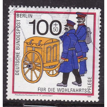 Berlin 1989 Prussian Postal Messengers 100 + 50pf Fine Used SG B833 VGC