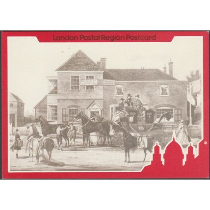 Four Mail Coaching Inns, London, 1984 - London Postal Region Postcards