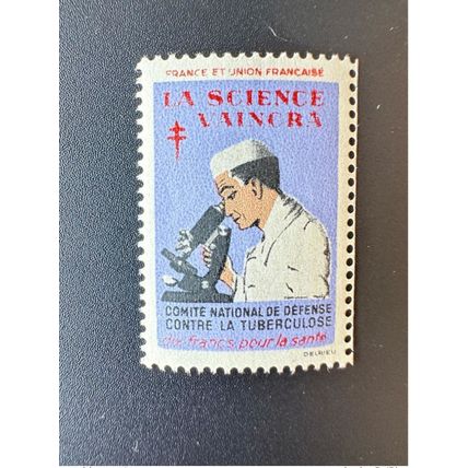 France 1953 Antituberculeux Tuberculose La Science vaincra 10 fr pour la santé