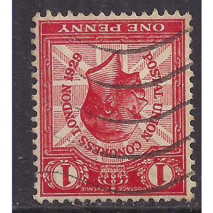 GB 1929 KGV 1d Scarlet UPU Congress Inverted Wmk SG 435wi ( K793 )