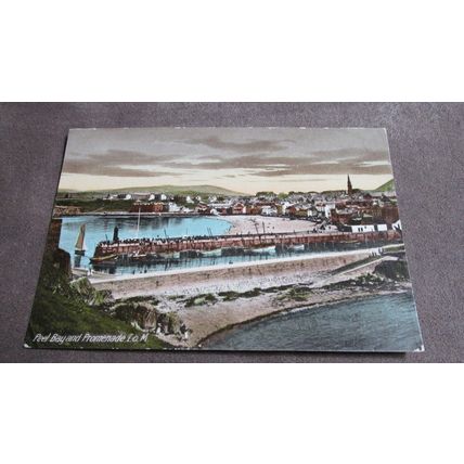 Atmospheric Postcard - Peel Bay & Promenade - Isle of Man