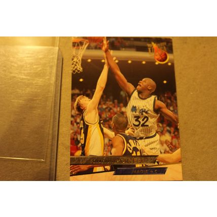 fleer ultra 93-94 basketball shaquille o' neal magic card#135