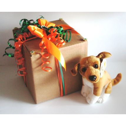 Greyhound 6" toy dog as it is, personalised, gift wrapped, 3 options