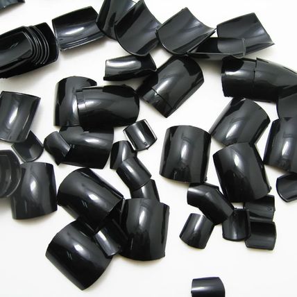 Black False Toe Nails Full Cover Press on 20 100 Toenails set fake artificial