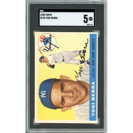1955 Topps Yogi Berra #198 SGC 5 P1383