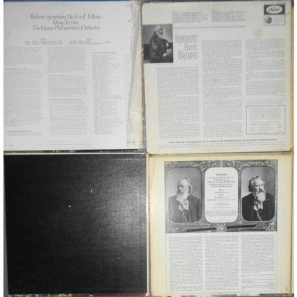 16 Brahms LPs: Bernstein, Milstein, Munch, Szell, Klemperer, Dorati Furtwangler