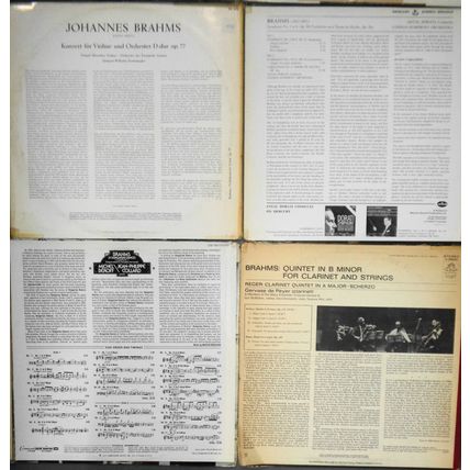 16 Brahms LPs: Bernstein, Milstein, Munch, Szell, Klemperer, Dorati Furtwangler