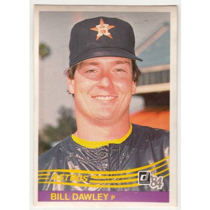 1984 Donruss baseball card 328 Bill Dawley RC - Astros