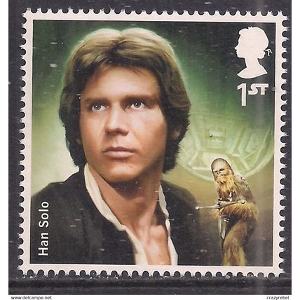 GB 2015 QE2 1st Star Wars Han Solo Umm SG 3762 ( C1277 )