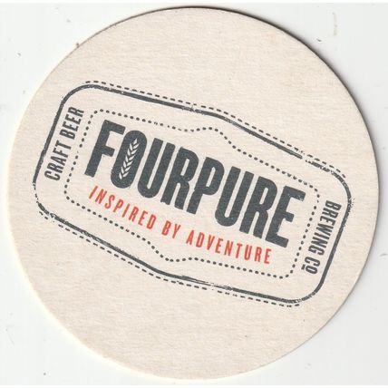 BEER MAT - FOURPURE BREWING CO - CRAFT BEER - (Cat 001) - (2014)