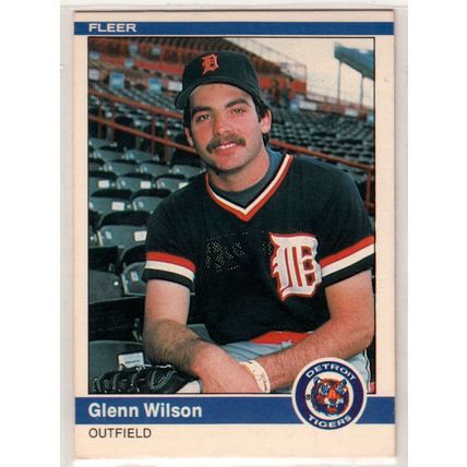 1984 Fleer baseball card #94 Glenn Wilson - Tigers