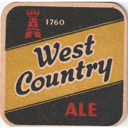 BEER MAT - WEST COUNTRY BREWERIES (CHELTENHAM) - (No Cat Number) - (1960)