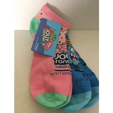 NEW Ad Icons Jolly Ranchers 2 Pairs Low cut Socks - Size 10-13